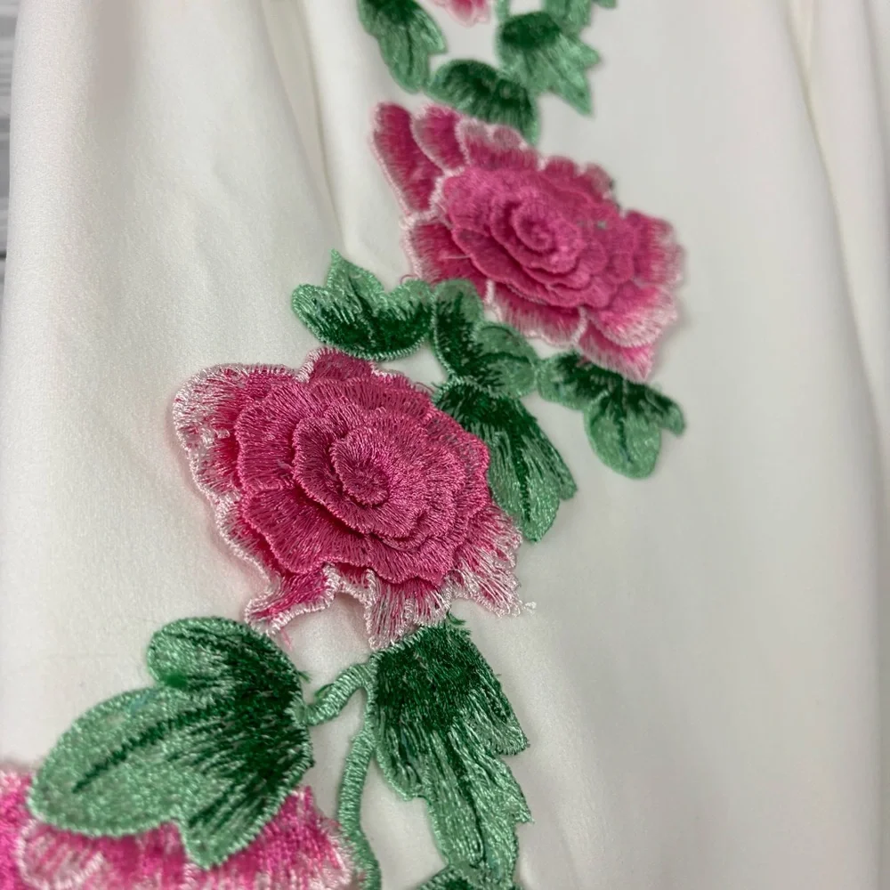 Boston Proper Floral Appliqué Sheath Dress Size 6 NWT - Picture 3 of 12